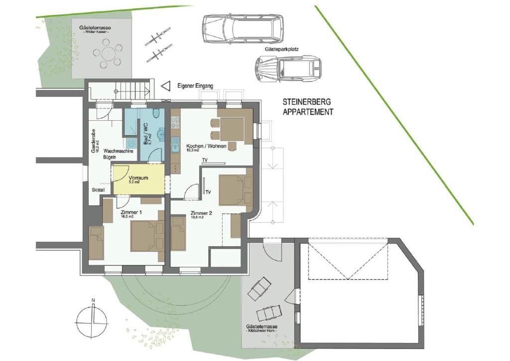 Steinerberg Appartement Санкт-Йоганн-ін-Тіроль Екстер'єр фото